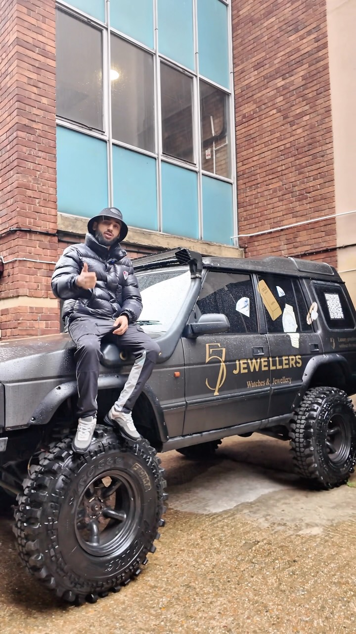 Client photographed in a 57 Jewellers showroom